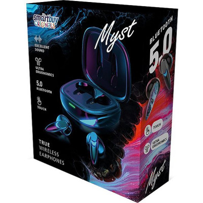 Гарнитура SmartBuy Myst Bluetooth, беспроводная TWS, черная [SBH-3049]