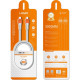 Кабель Type-C - Type-C, 2.0м, 100Вт, LDNIO LC602C [LD_B4576] медь, силиконовая оплетка, Gray&Orange