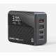Зарядное устройство LDNIO, 1xUSB-A+3xUSB-C, max100W, GaN+LED дисплей/PD+PPS+SCP+QC4+ [A4809C] черный