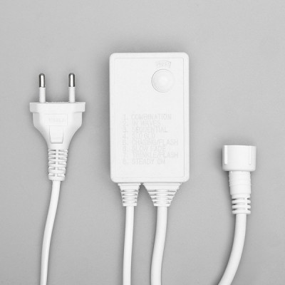 Контроллер для гирлянд УМС 3W,  до 8000 LED, 220В, 8 режимов, белый [1080319]