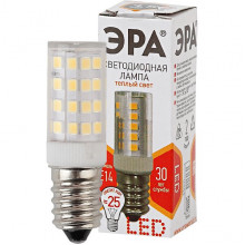 Лампа LED E14/T25 цилиндр,  5W, 2700K, 400Лм, ЭРА [STD LED T25-5W-CORN-827-E14]