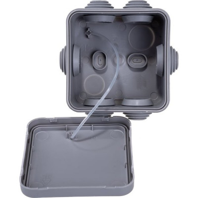 Коробка распаячная о/у  70*70*40мм, крышка, IP55, 6вх, Systeme Electric [IMT35090] серый