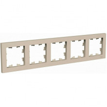 Рамка 5п, IP20, Schneider Electric ATLASDESIGN [ATN001205] песочный