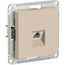Розетка с/у компьютерная 1xRJ45, IP20, Schneider Electric ATLASDESIGN [ATN001283] песочный