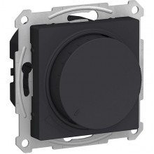 Светорегулятор (диммер) пов.-наж. с/у, 400Вт, IP20, LED, RC, Schneider ATLASDESIGN [ATN001023] карб