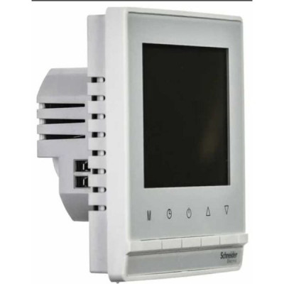 Термостат для теплого пола с/у, дисплей, датч +5-35C, Schneider Electric ATLASDESIGN [ATN000138] бел