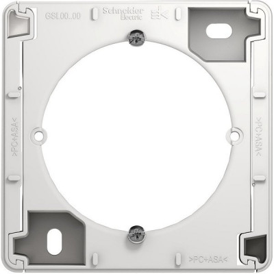 Коробка для открытого монтажа, Schneider Electric Glossa [GSL000100] белый