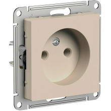 Розетка с/у 2P 16A, IP20, Schneider Electric ATLASDESIGN [ATN001241] песочный