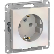 Розетка с/у 2P+E 16A, IP20, Schneider Electric ATLASDESIGN [ATN000443] жемчуг