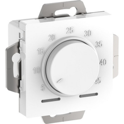 Термостат для теплого пола с/у, мех, датч +5-45C, Schneider Electric ATLASDESIGN [ATN000135] белый