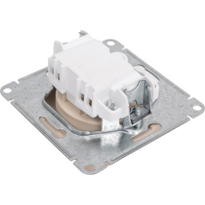 Розетка с/у 2P 16A, IP20, со шторками, Schneider Electric ATLASDESIGN [ATN001249] песочный