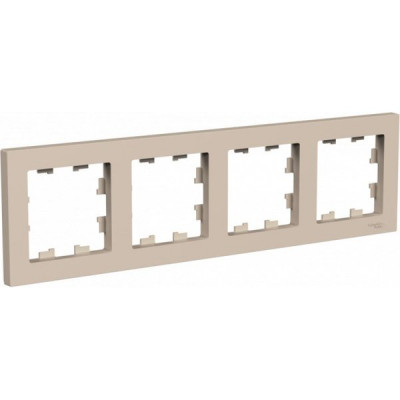 Рамка 4п, IP20, Schneider Electric ATLASDESIGN [ATN001204] песочный