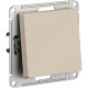 Выключатель с/у 1-кл 10А, IP20, Schneider Electric ATLASDESIGN [ATN001211] песочный