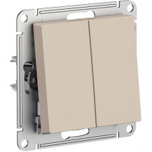 Выключатель с/у 2-кл 10А, IP20, Schneider Electric ATLASDESIGN [ATN001251] песочный