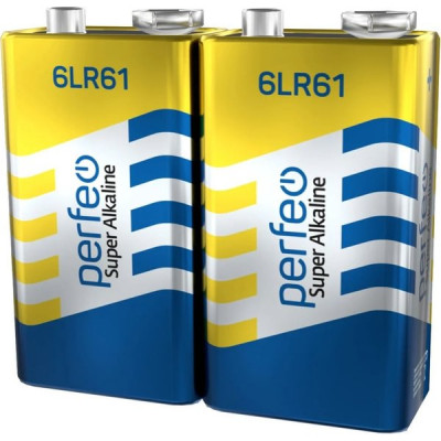Батарейка Perfeo 9V 6LF22 Alkaline [SR2/20] [PF 6LF22/2SR]