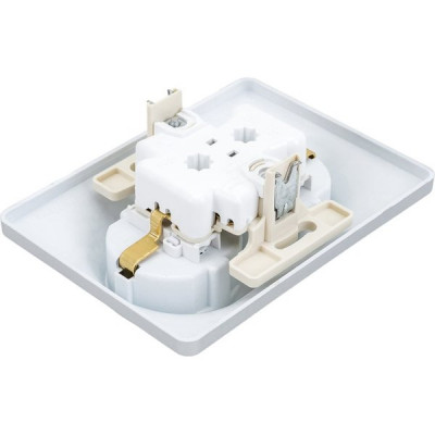 Розетка с/у 2x2P+E 16A, IP20, со шторками, Schneider Electric Glossa [GSL000326] алюминий
