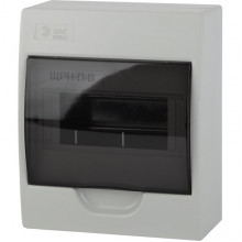 Бокс ЩРН-П  8м навесной пластик IP40, 198*184*95, без шин, ЭРА SIMPLE [BOXS08_E]