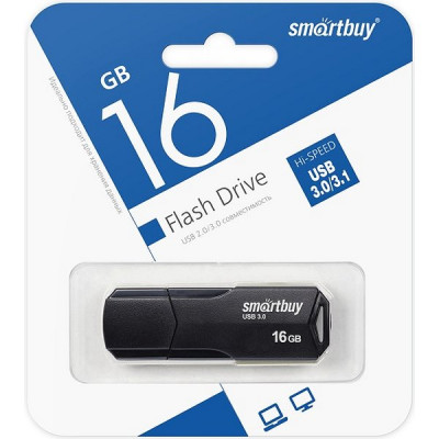 Накопитель USB Flash 16Gb SmartBuy CLUE Black, USB 3.0