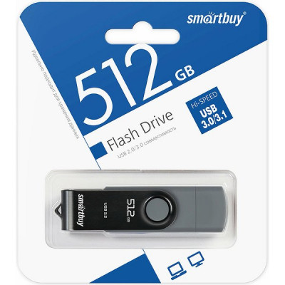 Накопитель USB Flash 512Gb SmartBuy Twist Dual Type-C/Type-A, USB 3.0