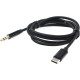 Кабель-переходник Type-C - 3.5 Jack(M), 1.0м, Cablexpert [CCAB-CM35M-1M-B]