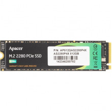 Накопитель SSD M.2 512Gb Apacer AS2280P4X, R2100/W1500, PCI-E 3.0 x4 [AP512GAS2280P4X-1]