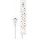 Сетевой фильтр  2м, 4 розетки, 10А/2500Вт, 2xUSB, 1xType-C PD QC, Гарнизон [EPS-OP-4-CU2-W-2] белый
