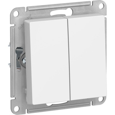 Выключатель с/у 2-кл 10А, IP20, Schneider Electric ATLASDESIGN [ATN001351] лотос