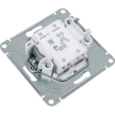 Переключатель перекрестный с/у 1-кл 10А, IP20, Schneider Electric ATLASDESIGN [ATN001371] лотос